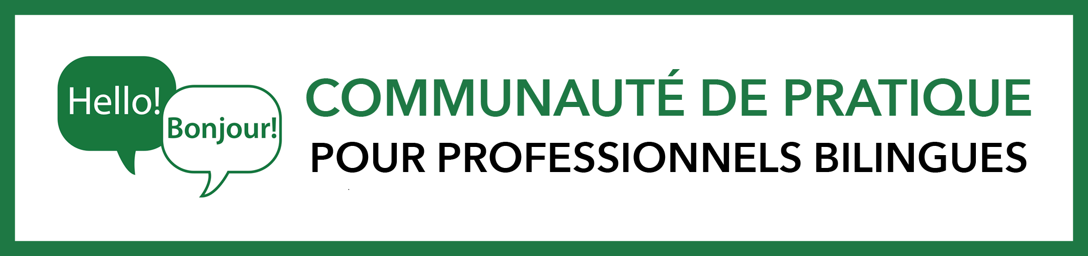 Communauté de Pratique pour Professionnels Bilingues